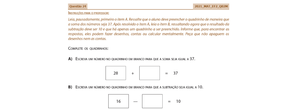 Calculando mentalmente a adição e a subtração - Planos de aula - 3º ano